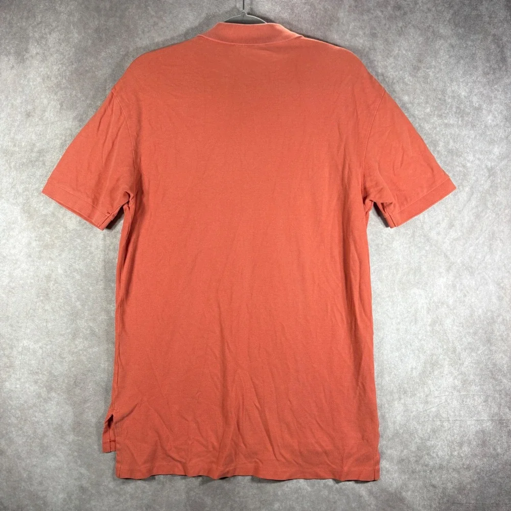 Polo Ralph Lauren Polo Shirt Mens M Orange Short Sleeve Pique Cotton Classic Fit